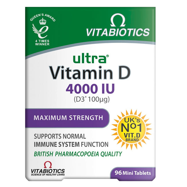 Vitabiotics Ultra Vitamin D 4000IU suplement diety 96 tabletek