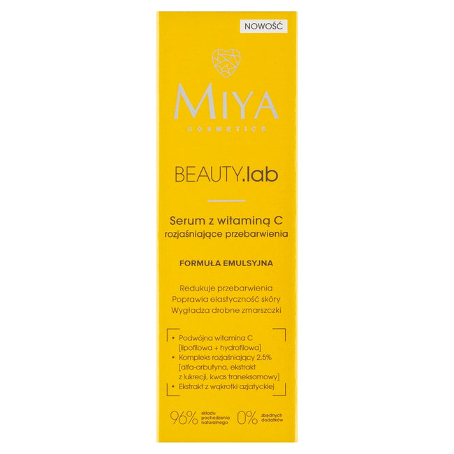 Miya Cosmetics BEAUTY.lab serum z witaminą C rozjaśniające przebarwienia 30ml