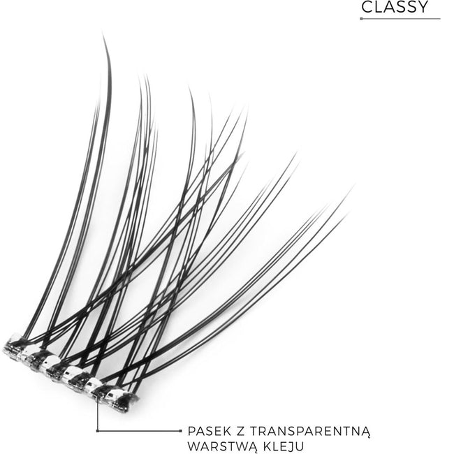 Nanolash DIY Eyelash Extensions Stick & Go kępki sztucznych rzęs z aplikatorem