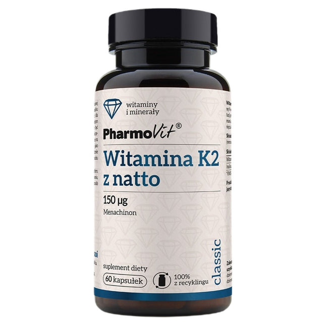 Pharmovit Witamina K2 z natto 150 µg suplement diety 60 kapsułek