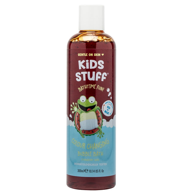 Kids Stuff Colour Changing Bubble Bath magiczny płyn do kąpieli zmieniający kolor wody z czerwonej na niebieską 300ml