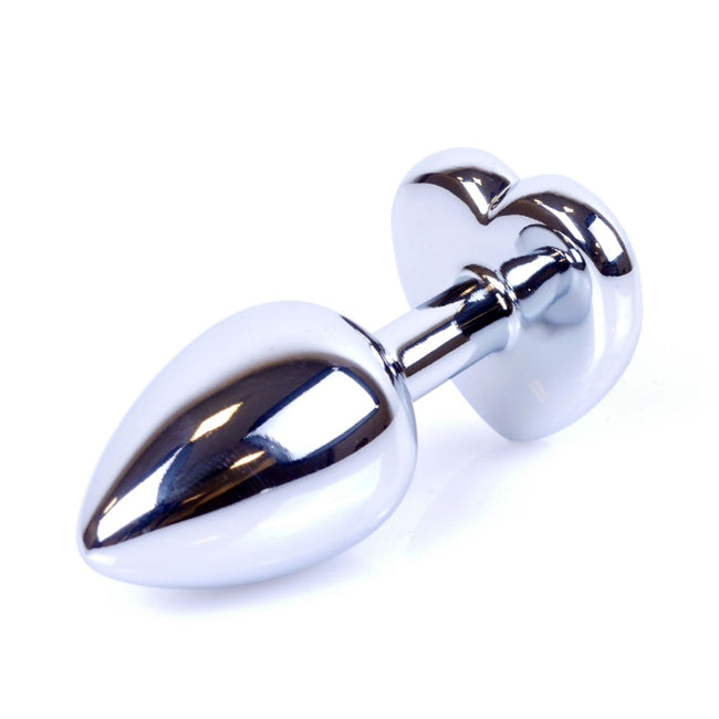 MyLove Butt Plug Collection Jewellery Heart metalowy korek analny Silver Red