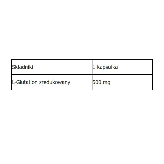 Aliness L-Glutathione reduced 500mg suplement diety 100 kapsułek