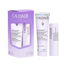 Caudalie Vinotherapist zestaw regenerujący krem do rąk i paznokci 30ml + odżywczy balsam do ust 4.5g