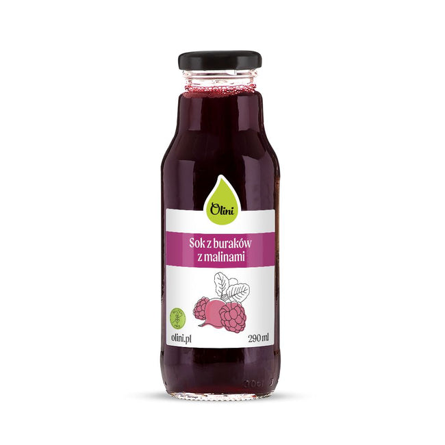 Olini Sok z buraków z malinami 290ml
