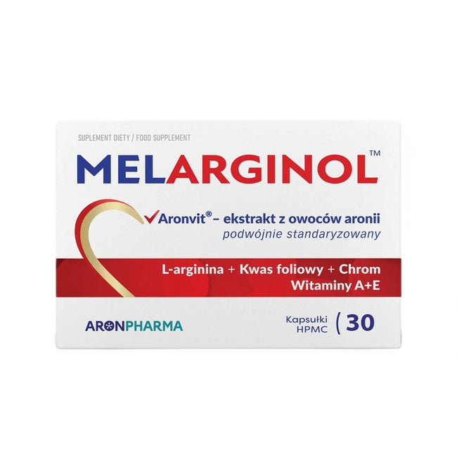 AronPharma Melarginol wsparcie układu krążenia i naczyń krwionośnych suplement diety 30 kapsułek