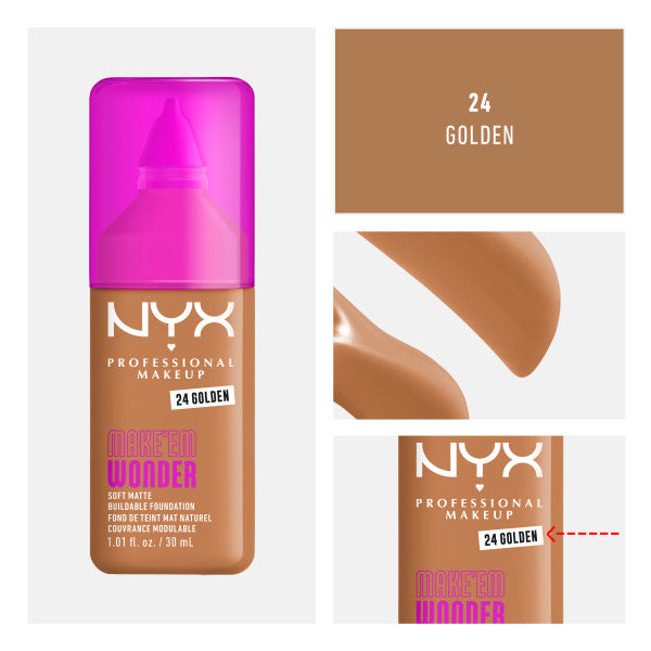 NYX Professional MakeUp Make'Em Wonder podkład do twarzy z długotrwałym kryciem