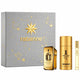 Paco Rabanne Million Gold zestaw woda perfumowana spray 50ml + dezodorant spray 150ml + woda perfumowana spray 10ml