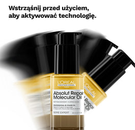 L'Oreal Professionnel Serie Expert Absolut Repair Molecular mini dwufazowy olejek odbudowujący 30ml