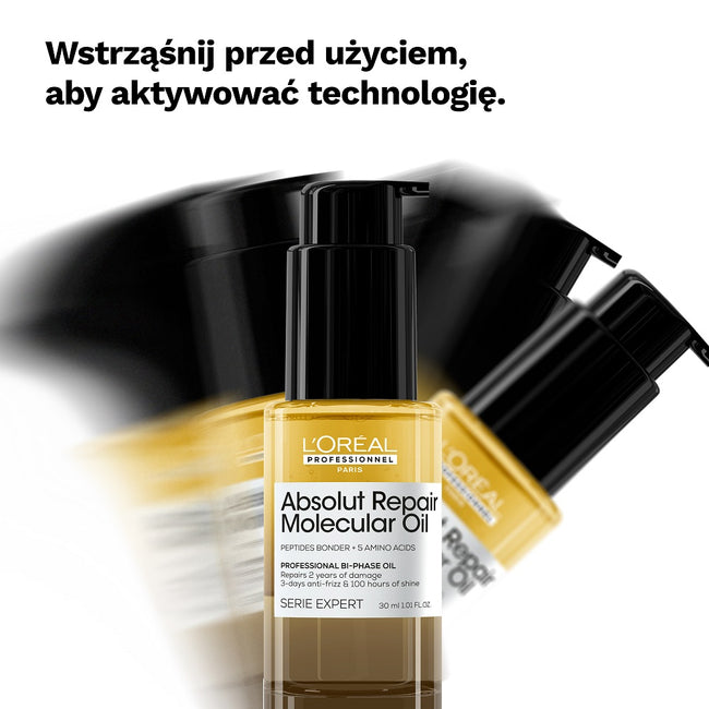 L'Oreal Professionnel Serie Expert Absolut Repair Molecular mini dwufazowy olejek odbudowujący 30ml