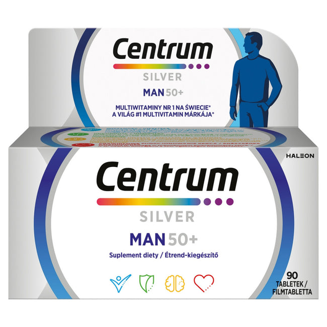Centrum Silver Man 50+ multiwitaminy dla mężczyzn suplement diety 90 tabletek