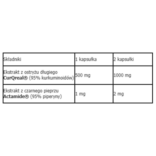 Aliness Curcumin 3 Plus suplement diety 60 kapsułek