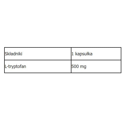 Aliness L-Tryptophan 500mg suplement diety 100 kapsułek