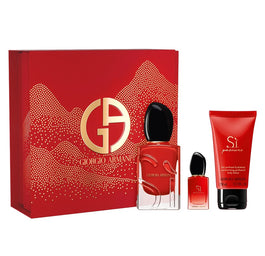 Giorgio Armani Si Passione zestaw woda perfumowana spray 50ml + woda perfumowana 7ml + balsam do ciała 50ml