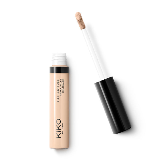 KIKO Milano Full Coverage Dark Circles Concealer korektor w płynie do okolic oczu i twarzy o wysokim stopniu krycia 17 Almond 8ml