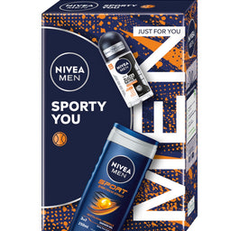 Nivea Men Sporty You zestaw żel pod prysznic 3w1 250ml + antyperspirant roll-on 50ml