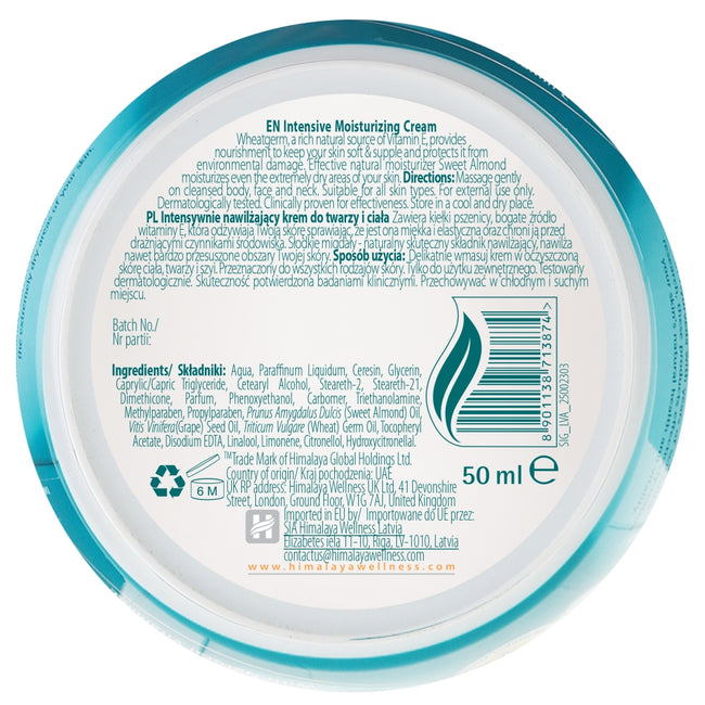 Himalaya Intensywnie nawilżający krem do twarzy i ciała 50ml