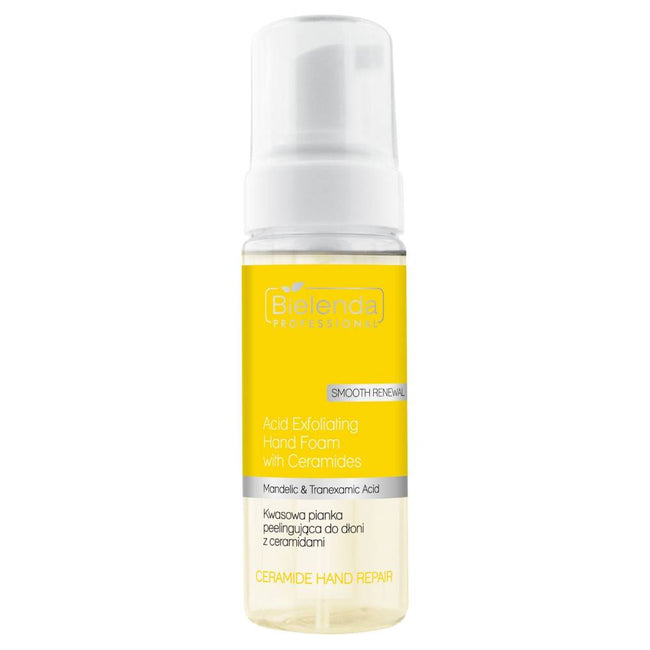 Bielenda Professional Ceramide Hand Repair kwasowa pianka peelingująca do dłoni z ceramidami 160ml