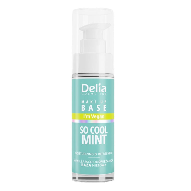 Delia Vegan Make Up Base wegańska baza nawilżająco-odświeżająca So Cool Mint 30ml