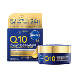 Nivea Q10 Przeciwzmarszczkowe Ekstra Odżywienie głęboko regenerujący krem na noc 50ml