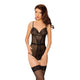 SoftLine Collection Linda body z otwartym krokiem Black M/L
