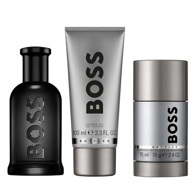 Hugo Boss Boss Bottled zestaw perfumy spray 100ml + dezodorant sztyft 75ml + żel pod prysznic 100ml