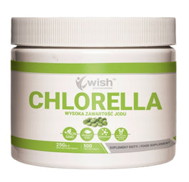 WISH Pharmaceutical Chlorella 500mg suplement diety 500 tabletek