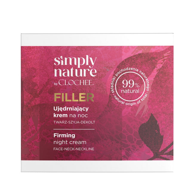 Clochee Simply Nature Filler ujędrniający krem na noc 50ml