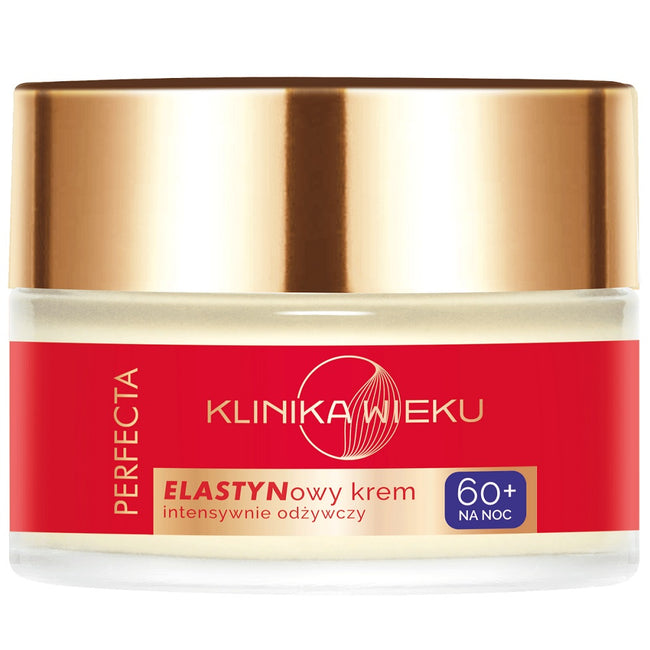 Perfecta Klinika Wieku elastynowy krem intensywnie odżywczy na noc 60+ 50ml