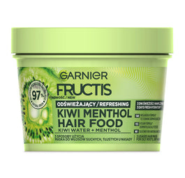 Garnier Fructis Hair Food Kiwi Menthol maska do włosów suchych i tłustych u nasady 400ml