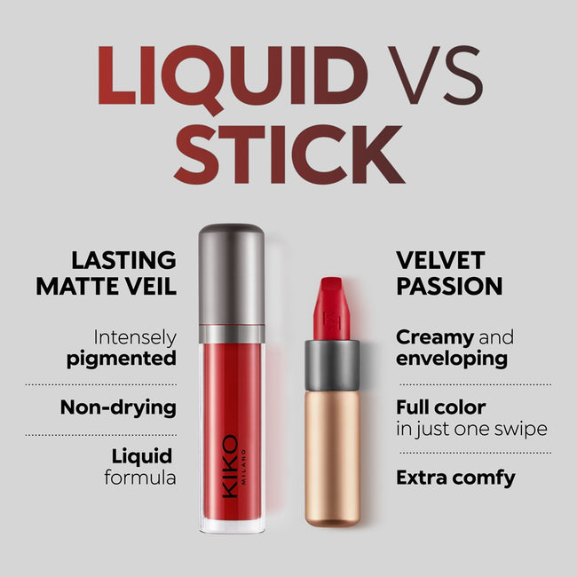 KIKO Milano Lasting Matte Veil Liquid Lip Colour matowa pomadka w płynie