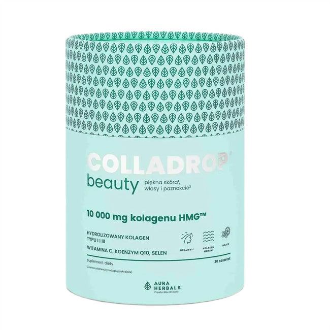 Aura Herbals Colladrop Beauty kolagen Hmg™ 10000 Mg Mojito piękna skóra włosy i paznokcie 30 saszetek