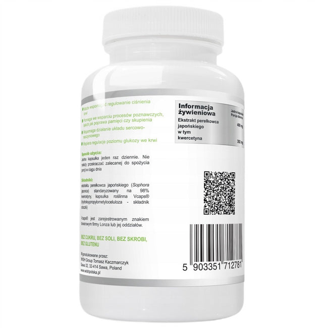 WISH Pharmaceutical Naturalna Kwercetyna 98% Forte 400mg suplement diety 60 kapsułek