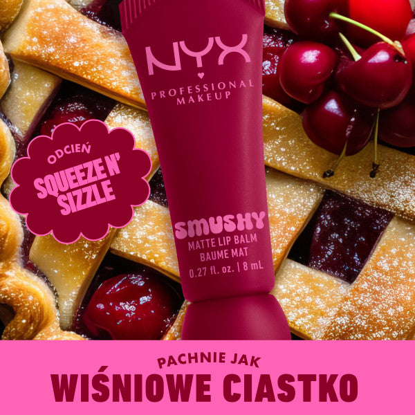 NYX Professional MakeUp Smushy Matte Lip Balm nawilżająco-matujący balsam do ust z kolorem
