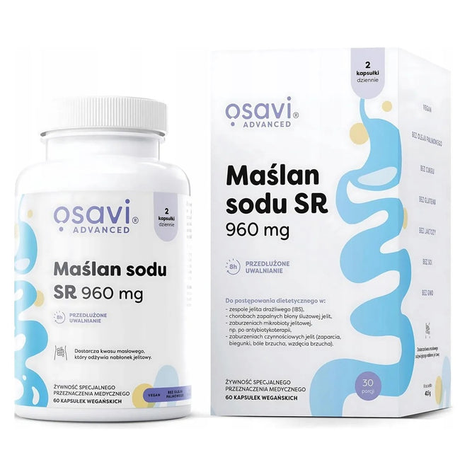 Osavi Maślan Sodu SR 960mg suplement diety 60 kapsułek