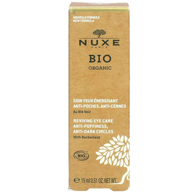 Nuxe Bio Organic krem pod oczy redukujący opuchliznę i cienie pod oczami 15ml