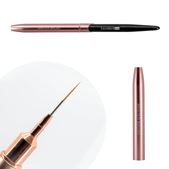 Excellent PRO Master Brush pędzelek do zdobień 11mm Pink & Black