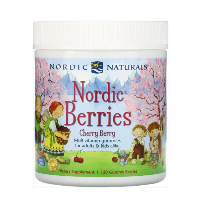 Nordic Naturals Nordic Berries suplement diety dla dzieci 120 żelek wiśniowych