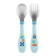 Chicco Metal Cutlery sztućce metalowe 18m+ Niebieskie
