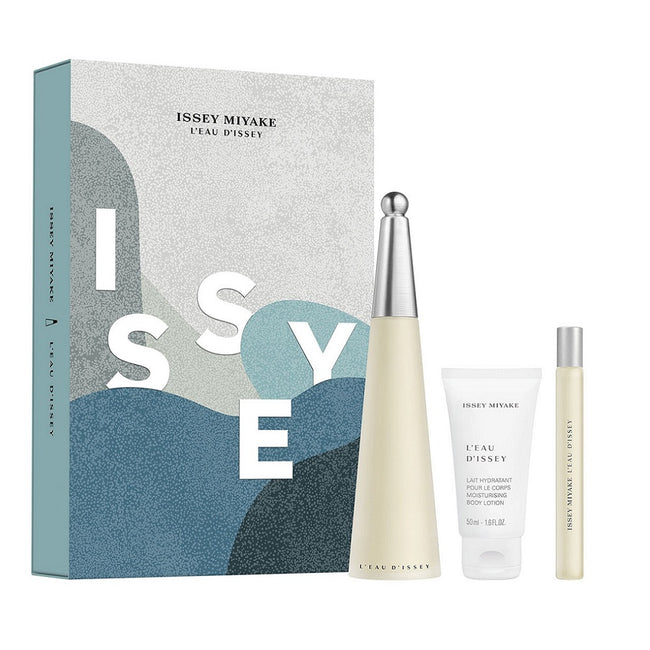 Issey Miyake L'Eau d'Issey Pour Femme zestaw woda toaletowa spray 100ml + woda toaletowa spray 10ml + balsam do ciała 50ml