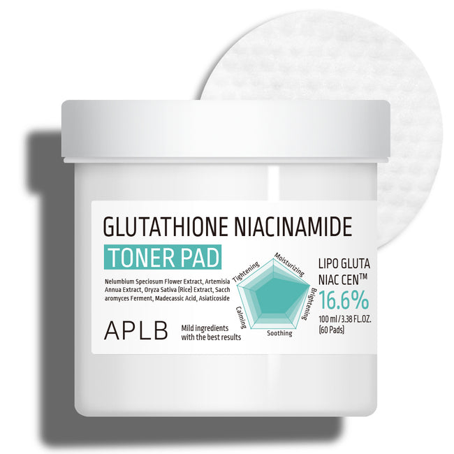 APLB Glutathione Niacinamide Toner Pad płatki tonizujące do twarzy 60szt.