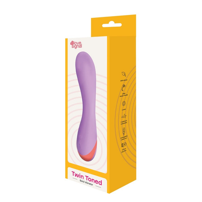 Dream Toys Love Signal Twin Toned wibrator Purple