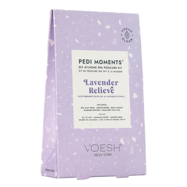 VOESH Pedi Moments zestaw do 4-etapowego pedicure Lavender Relieve