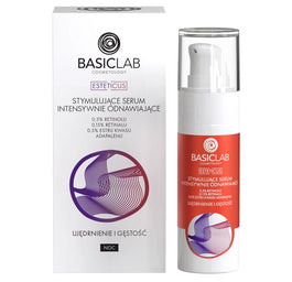 BasicLab Esteticus stymulujące serum intensywnie odnawiające na noc Ujędrnienie i Gęstość 30ml