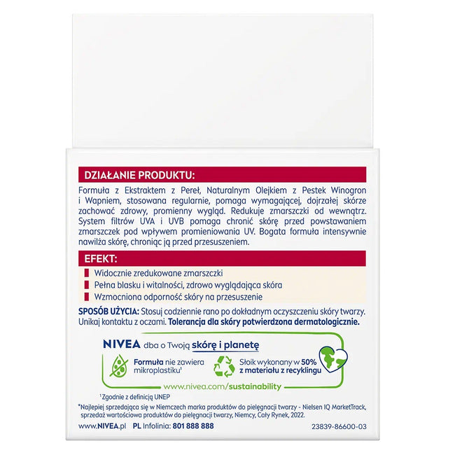 Nivea Vital Przeciwzmarszczkowy nawilżający krem na dzień 50ml