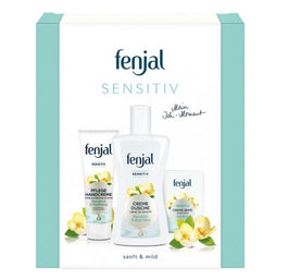 Fenjal Sensitive zestaw krem do rąk 75ml + żel pod prysznic 200ml + mydło w kostce 100g