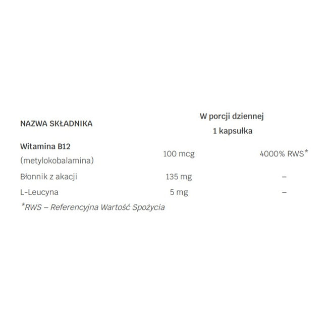 LABS212 Methyl B-12 suplement diety 120 kapsułek