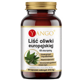 Yango Liść Oliwki Europejskiej suplement diety 60 kapsułek roślinnych