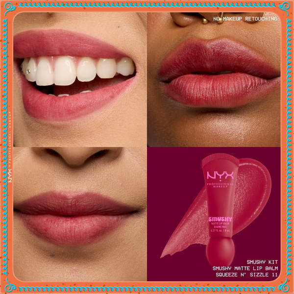 NYX Professional MakeUp Holiday Smushy Kit zestaw balsamów do ust 3x8ml