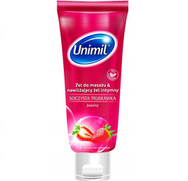 Unimil Żel do masażu & nawilżający żel intymny soczysta truskawka 200ml